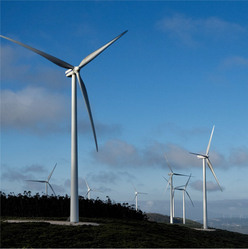 windturbines in a landscape